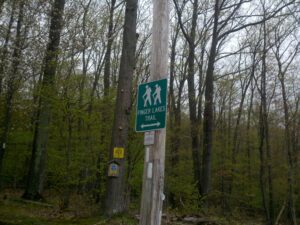 Signs at the eastern trailhead on Carson Rd (photo credit: Timothy Oefelein)