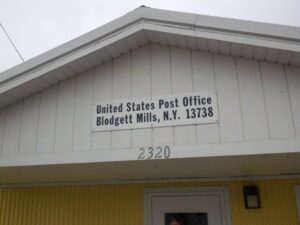 United States Post Office in Blodgett Mills (photo credit: Timothy Oefelein)