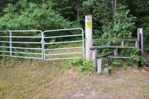 Stile at edge of a field on CR 13