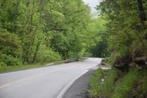 Looking north-east on Big Creek Road (Rt 70A)