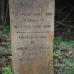 Stone FLT marker near Hesse Lean-to