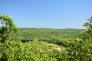 View looking south over Genesee River valley